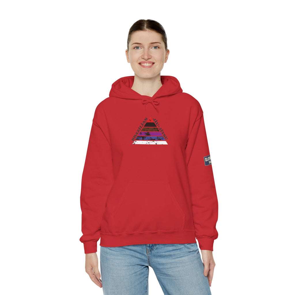 Hoodie — Jiu Jitsu Belt Rank Pyramid Design Pullover
