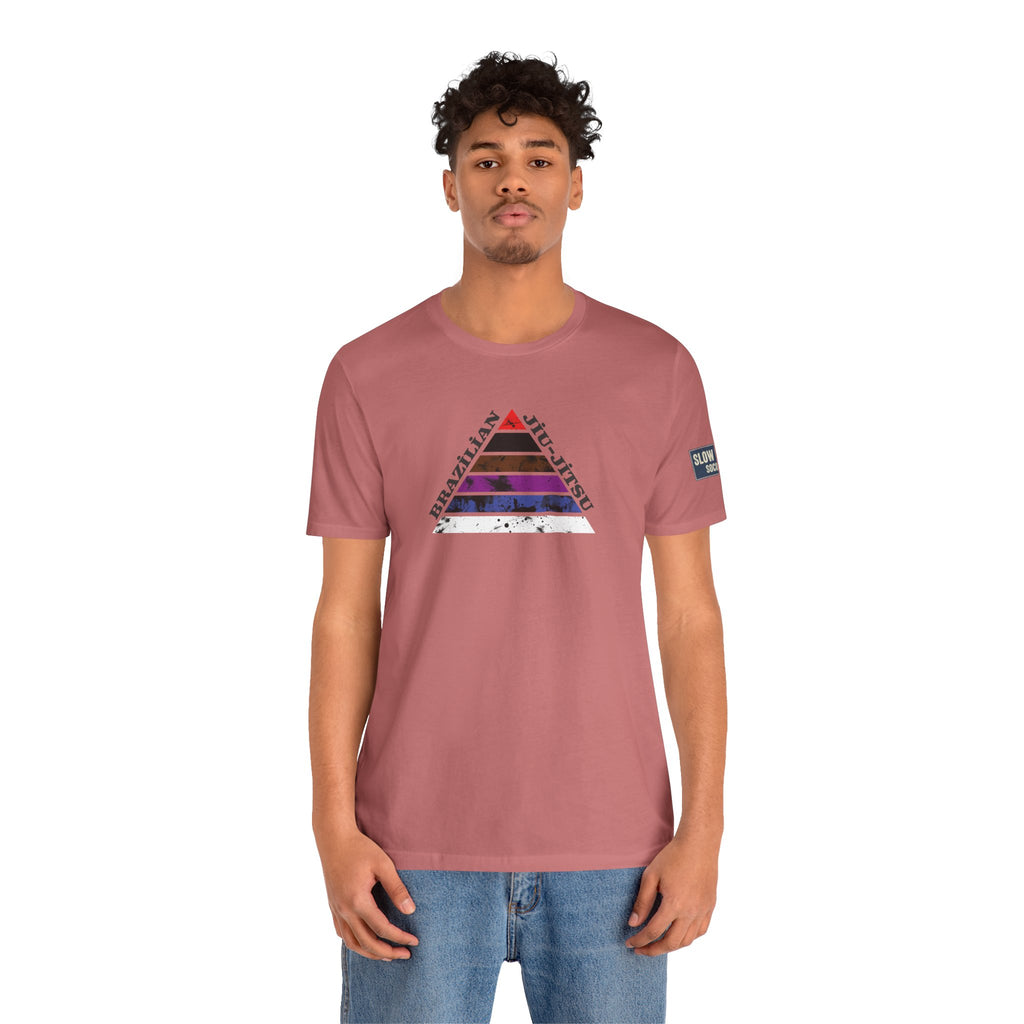 Brazilian Jiu-Jitsu Belt Rank Pyramid Tee — BJJ Training Shirt