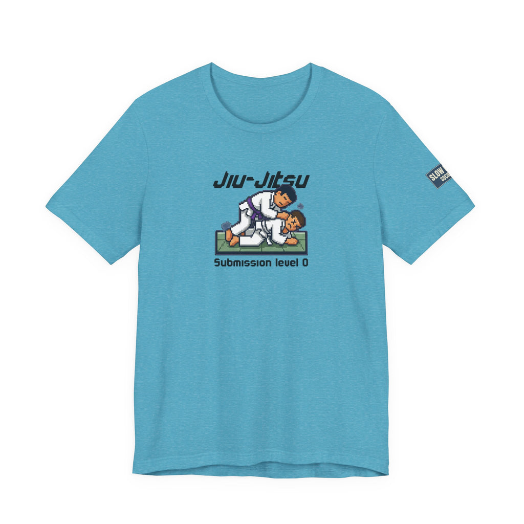Jiu-Jitsu T-Shirt — "Submission Level 0" 8Bit Gaming Humor Tee
