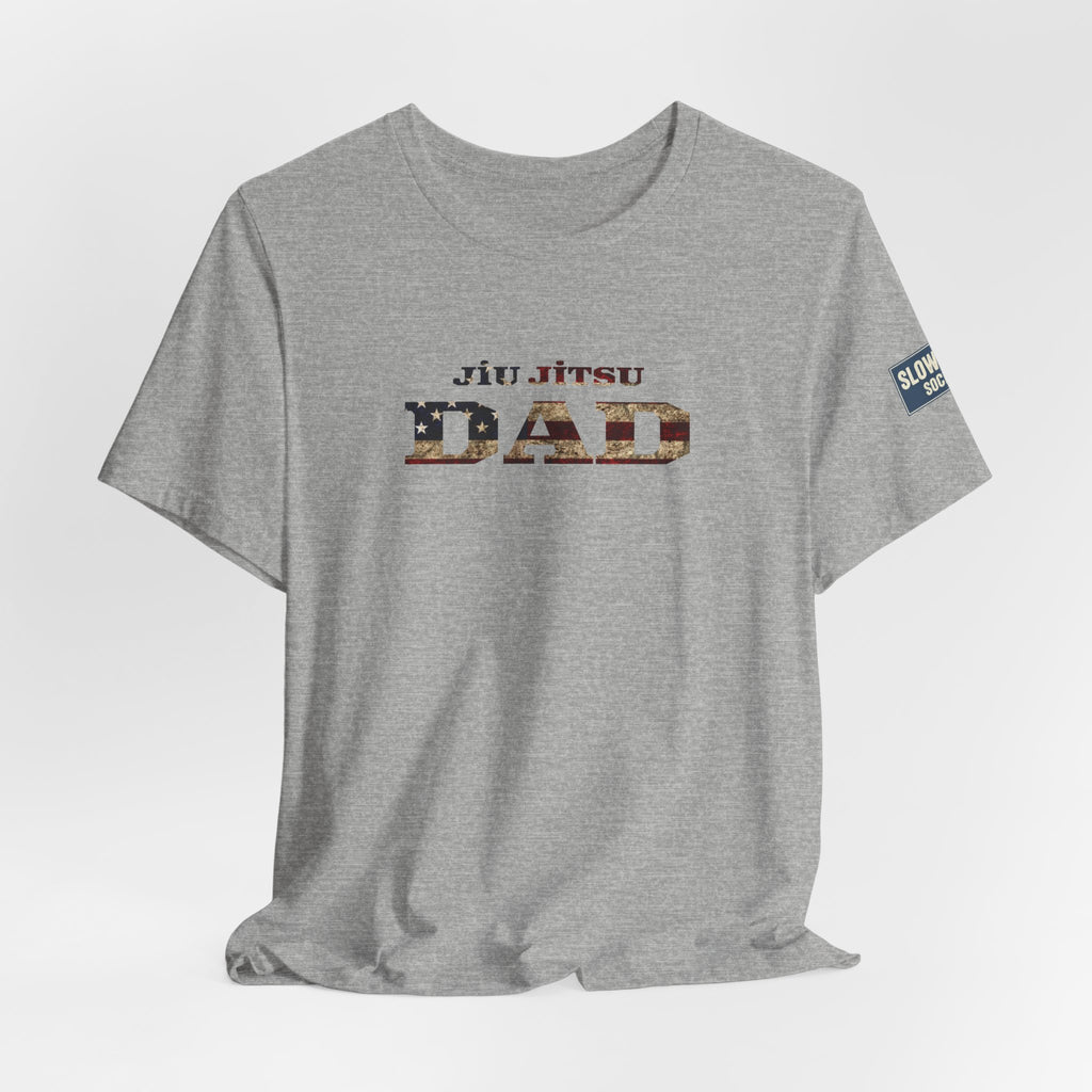 Jiu Jitsu Dad T-Shirt — American Flag Martial Arts Tee for Fathers