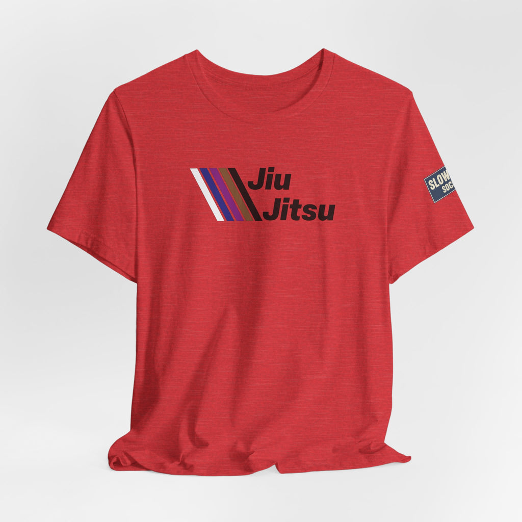 Jiu Jitsu Stripes Tee — Retro Martial Arts T‑Shirt