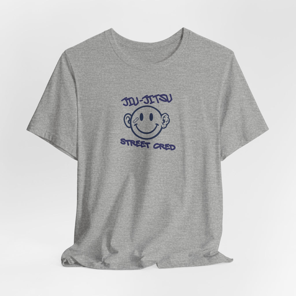 Jiu-Jitsu Street Cred Tee — Smiley Logo Martial Arts T-Shirt