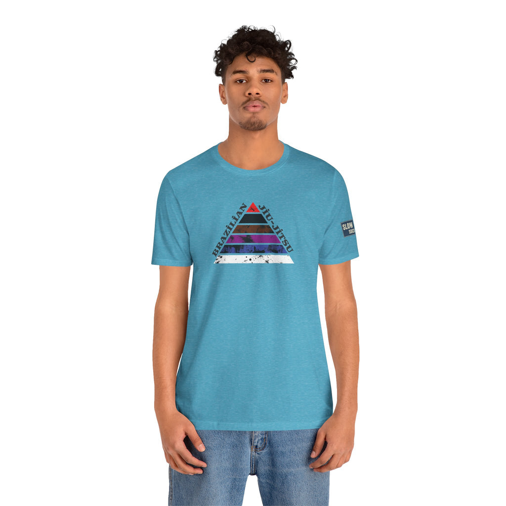 Brazilian Jiu-Jitsu Belt Rank Pyramid Tee — BJJ Training Shirt