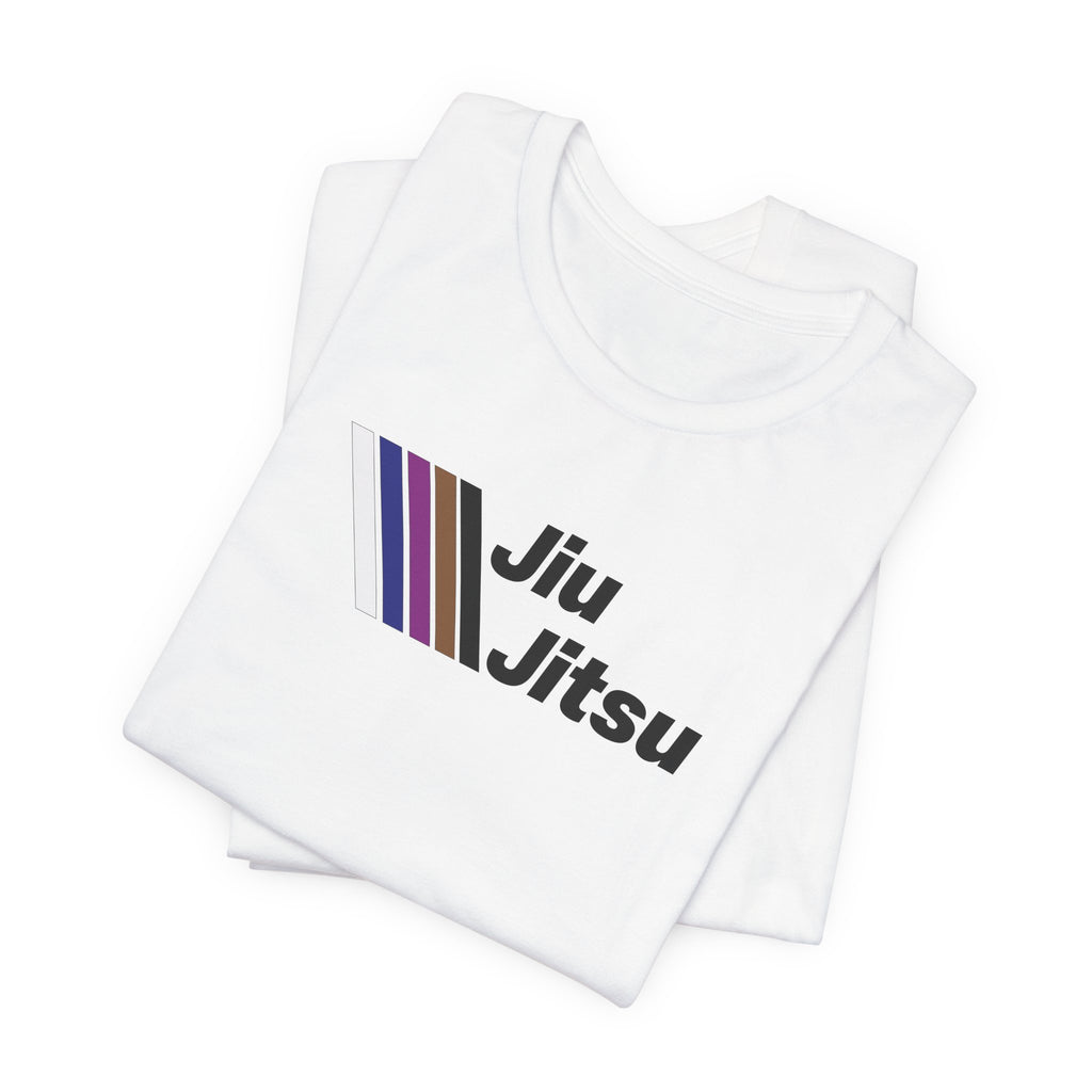 Jiu Jitsu Stripes Tee — Retro Martial Arts T‑Shirt