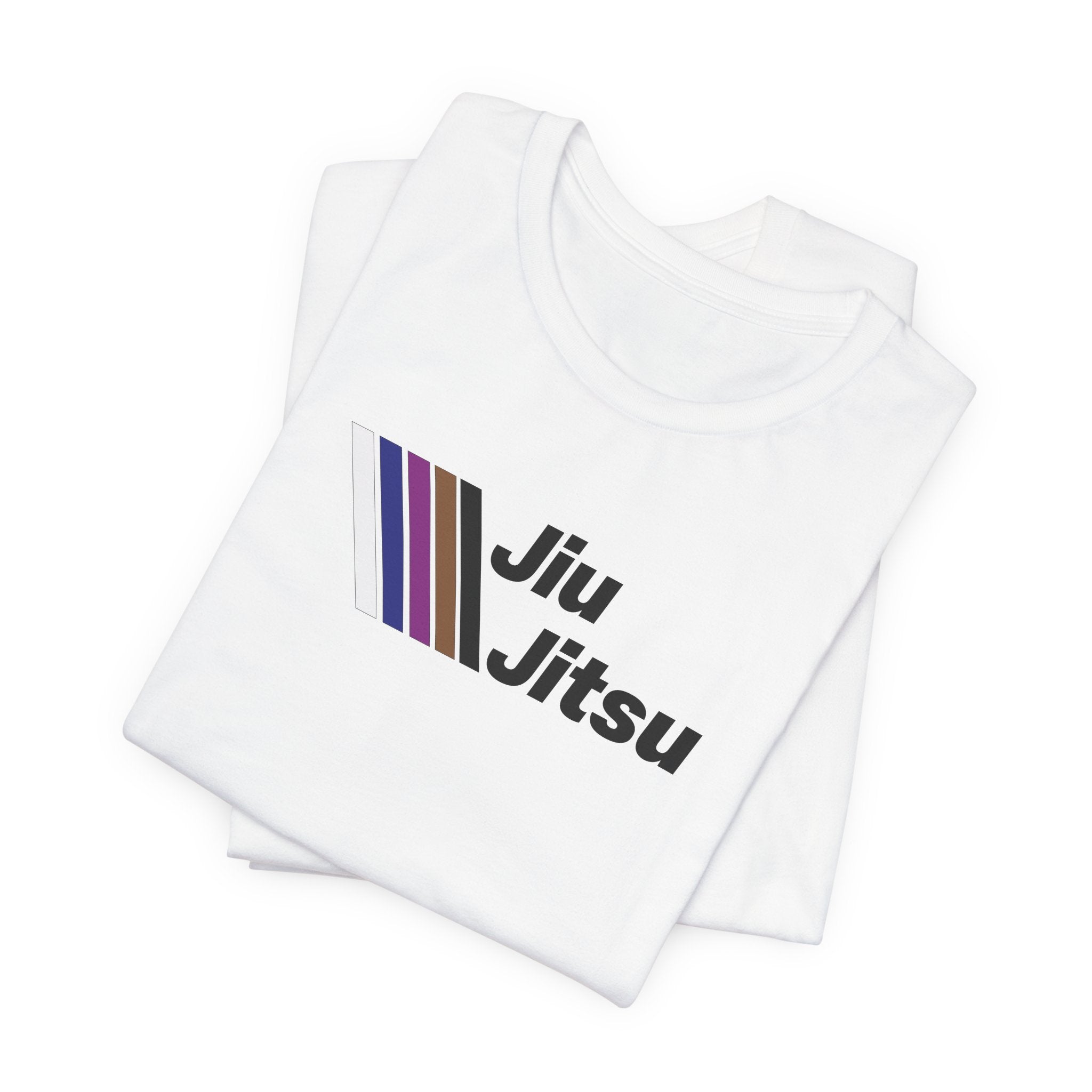 Jiu Jitsu Stripes Tee — Retro Martial Arts T‑Shirt