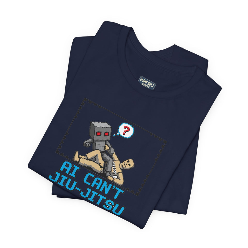 Jiu-Jitsu Robot Graphic Tee — "AI Can't Jiu-Jitsu"