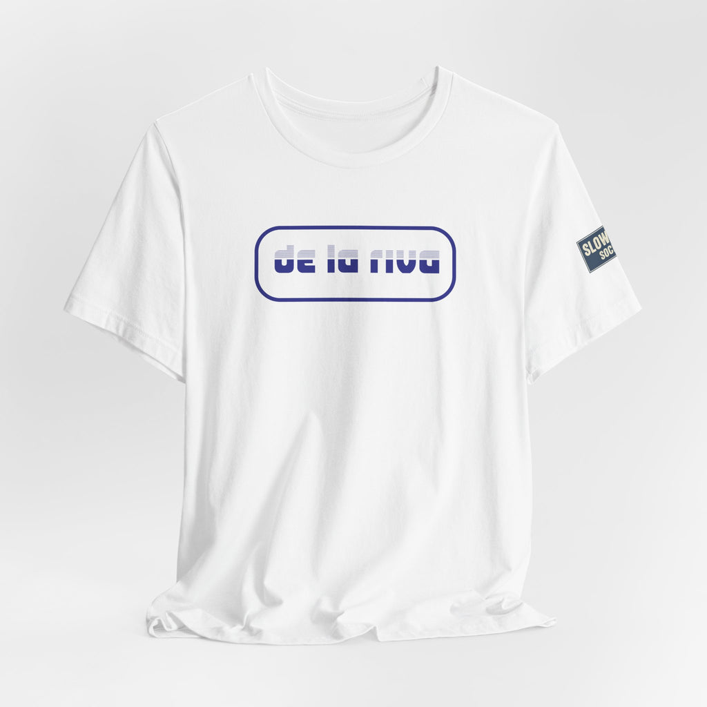 De La Riva Tee — Blue Graphic T-Shirt