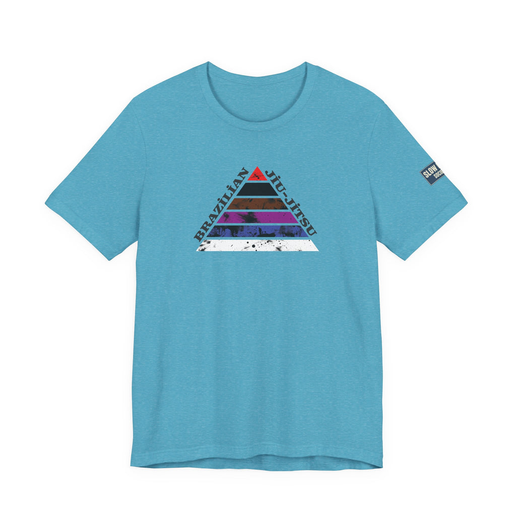 Brazilian Jiu-Jitsu Belt Rank Pyramid Tee — BJJ Training Shirt