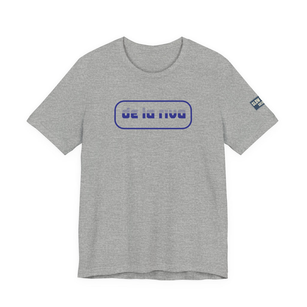 De La Riva Tee — Blue Graphic T-Shirt