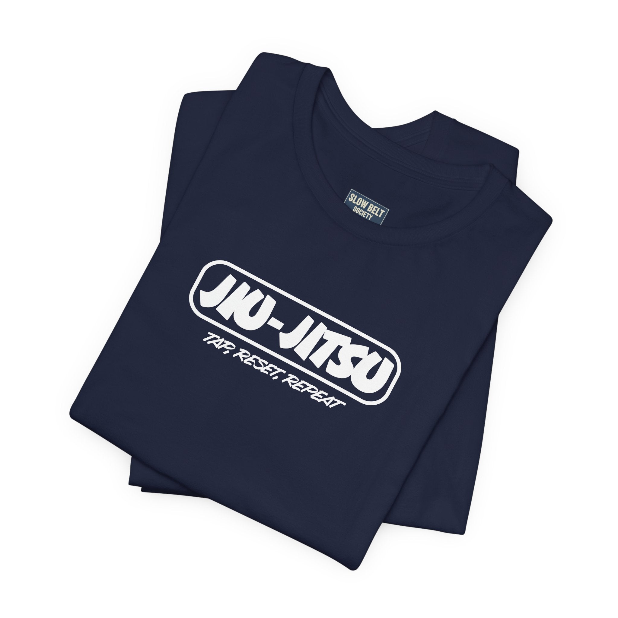Jiu-Jitsu Logo T-Shirt — "Jiu-Jitsu: Tap, Reset, Repeat" Martial Arts Tee