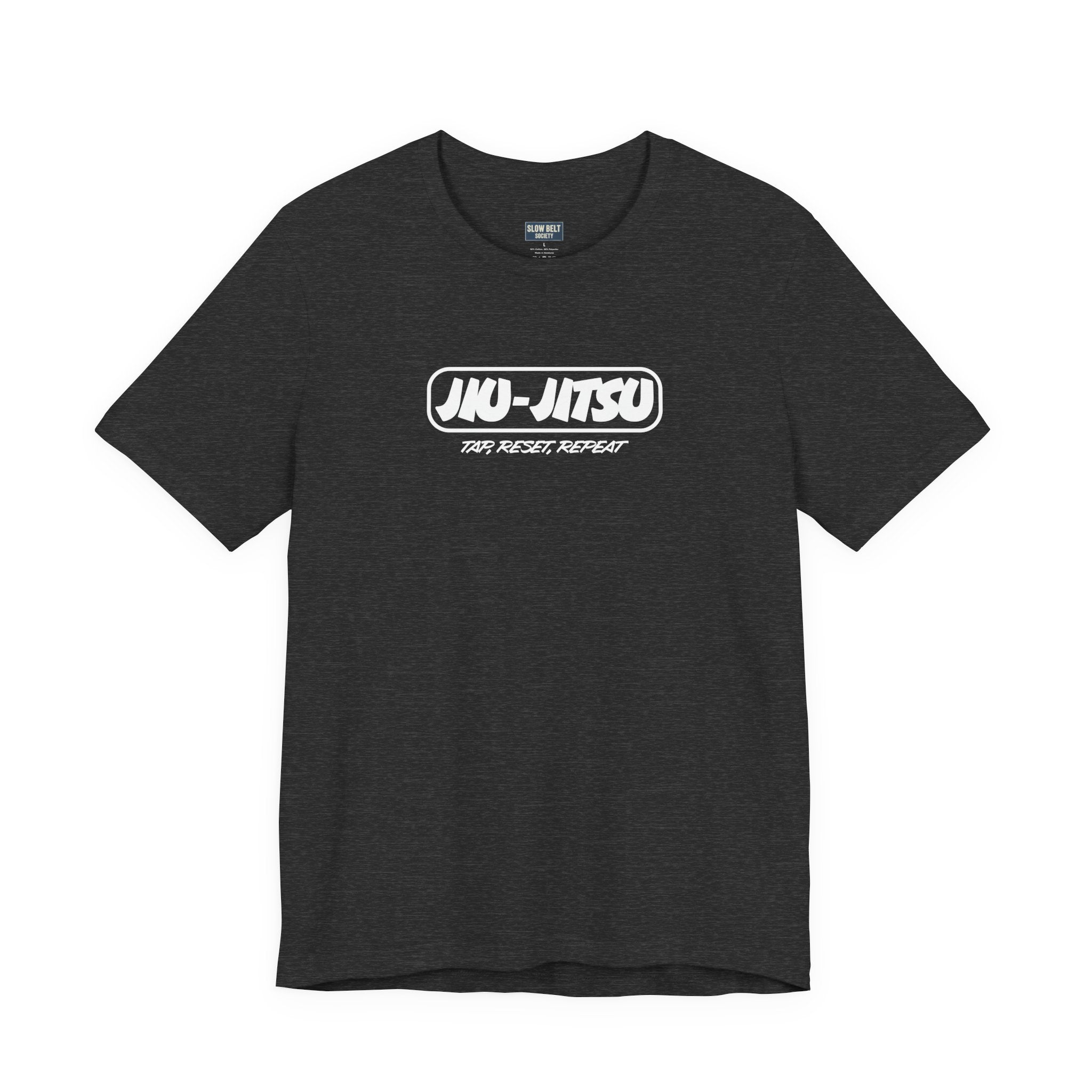 Jiu-Jitsu Logo T-Shirt — "Jiu-Jitsu: Tap, Reset, Repeat" Martial Arts Tee