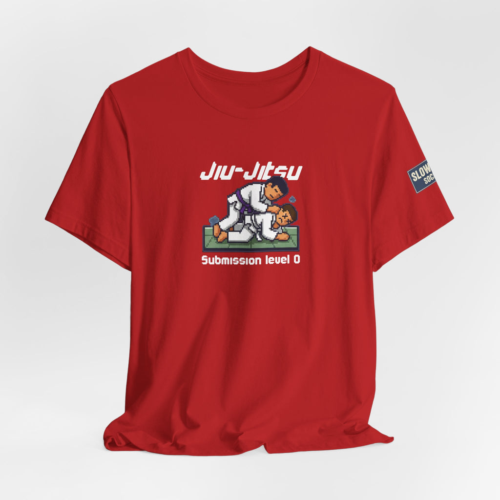 Jiu-Jitsu Graphic Tee – "Submission Level 0" Casual Martial Arts Shirt