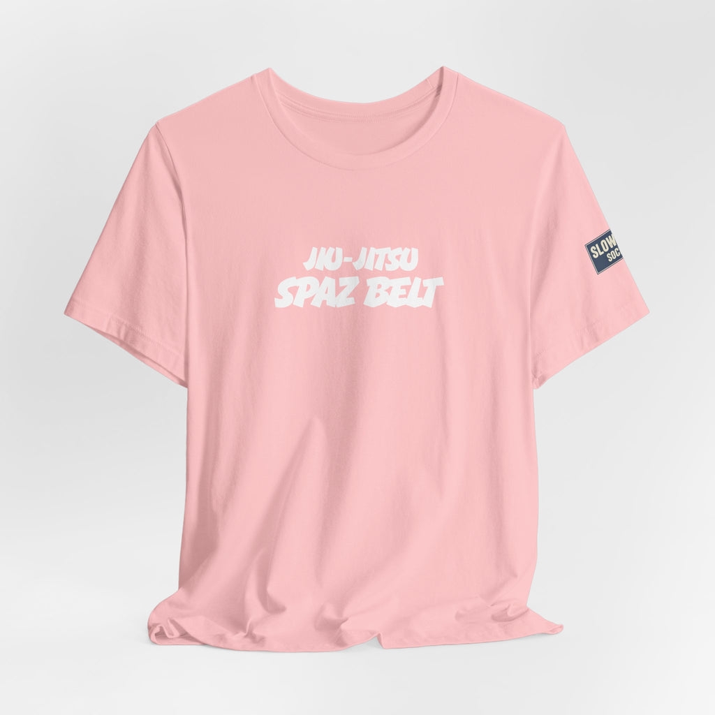 Jiu-Jitsu Spaz Belt Tee -White Belt Humor