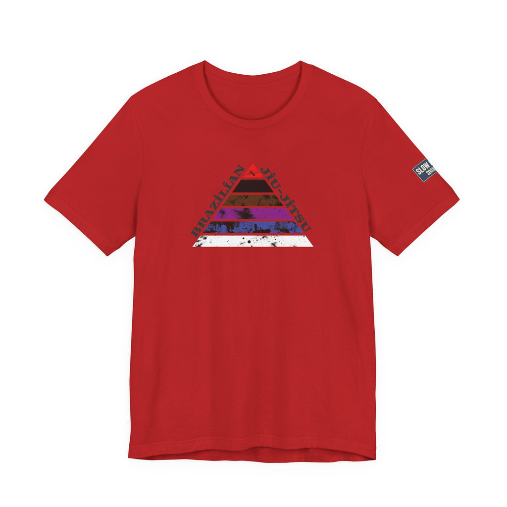 Brazilian Jiu-Jitsu Belt Rank Pyramid Tee — BJJ Training Shirt