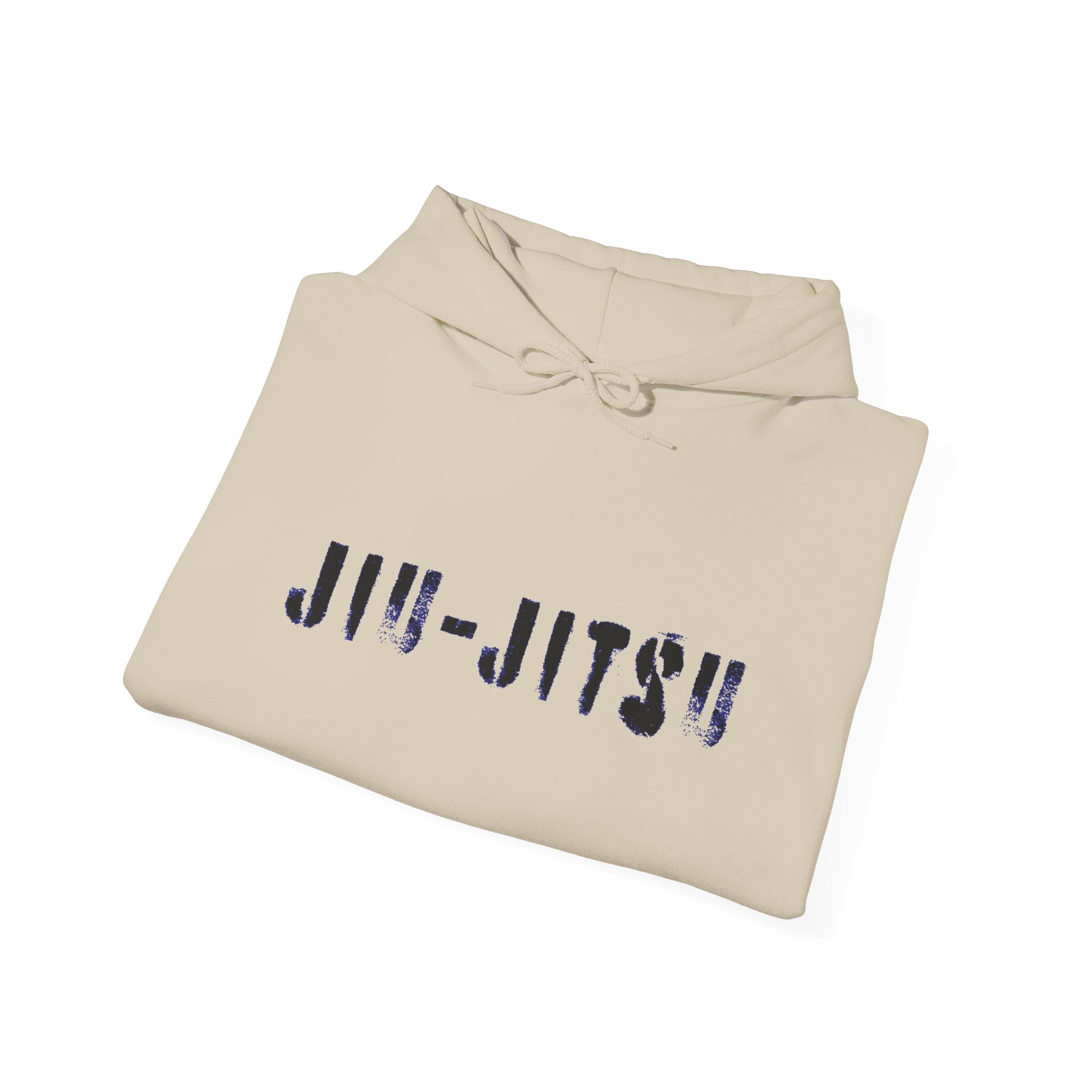 Jiu-Jitsu Blue Belt Hoodie – Minimal Stencil Martial Arts Sweatshirt
