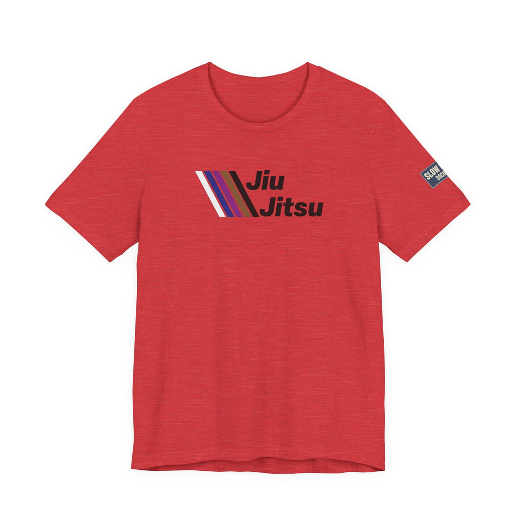 Jiu Jitsu Stripes Tee — Retro Martial Arts T‑Shirt