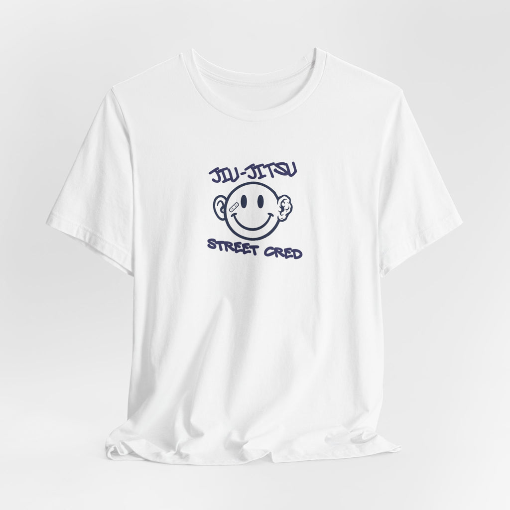 Jiu-Jitsu Street Cred Tee — Smiley Logo Martial Arts T-Shirt