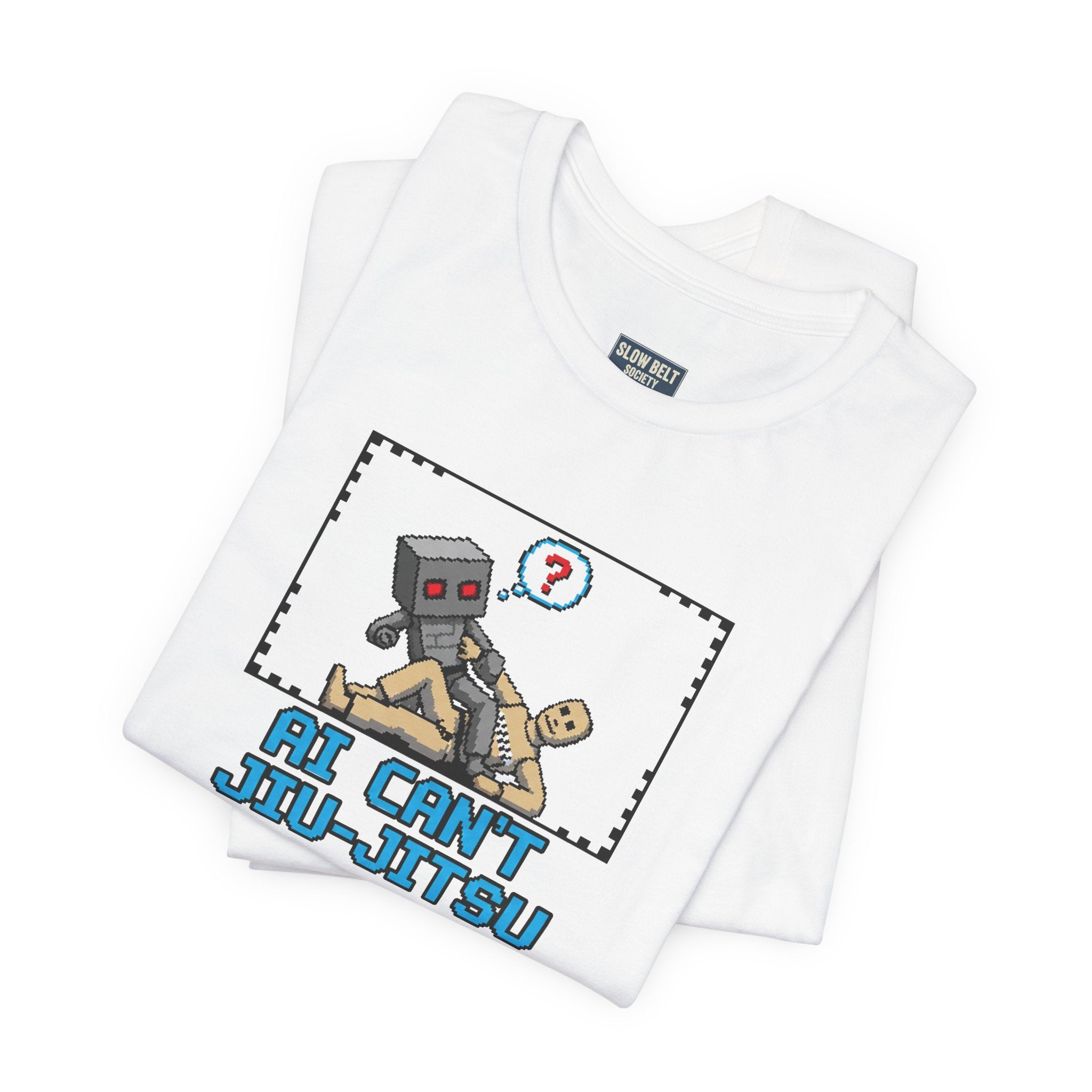 Jiu-Jitsu Robot Graphic Tee — "AI Can't Jiu-Jitsu"