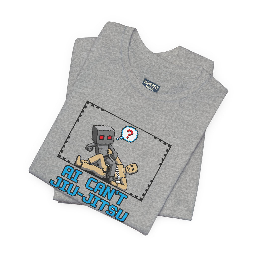 Jiu-Jitsu Robot Graphic Tee — "AI Can't Jiu-Jitsu"